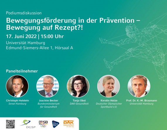 Einladung zur Podiumsdiskussion Podiumsdiskussion "Bewegung auf Rezept"